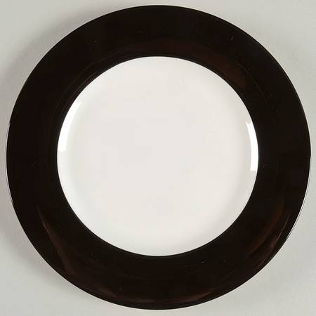 Wonderful World Black Bread & Butter Plate