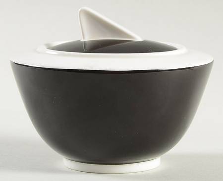 Wonderful World Black Sugar Bowl & Lid
