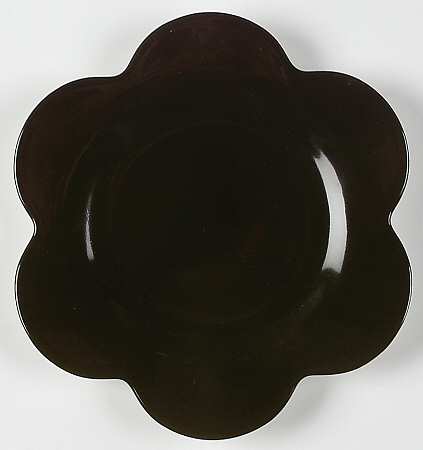 Wonderful World Black Bloom Bread & Butter Plate