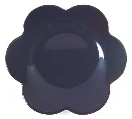 Wonderful World Black Small Bloom Bread & Butter Plate