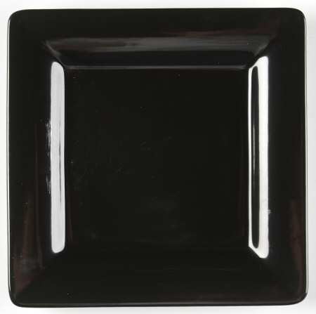 Wonderful World Black Square Bread & Butter Plate