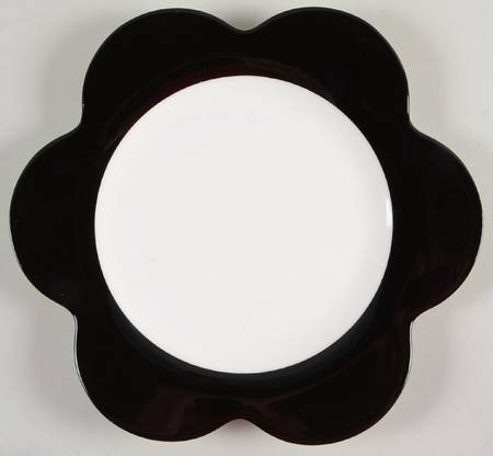 Wonderful World Black Bloom Salad Plate