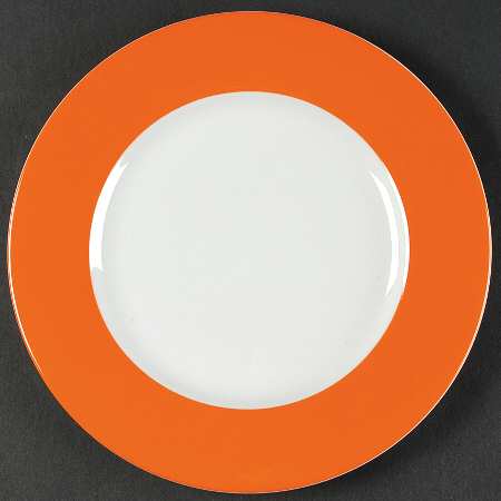 Wonderful World Orange Salad Plate