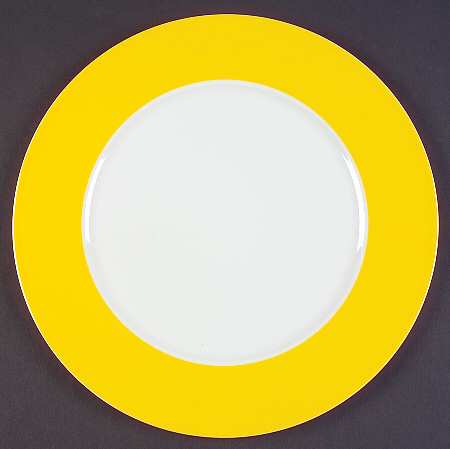 Wonderful World Yellow Service Plate (Charger)