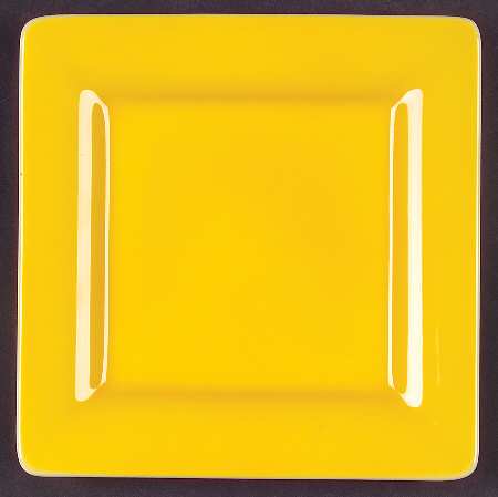 Wonderful World Yellow Square Bread & Butter Plate