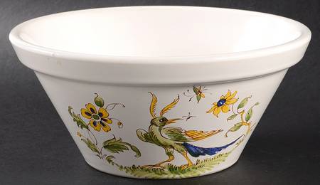 Vieux Provence Green Trim 8" Salad Serving Bowl