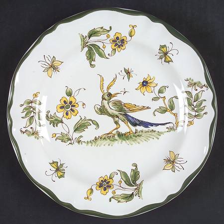 Vieux Provence Green Trim Salad Plate