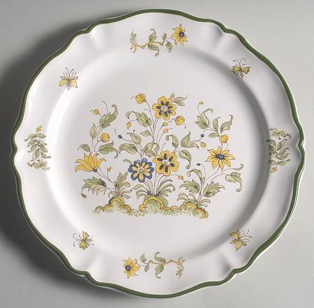 Vieux Provence Green Trim Service Plate (Charger)