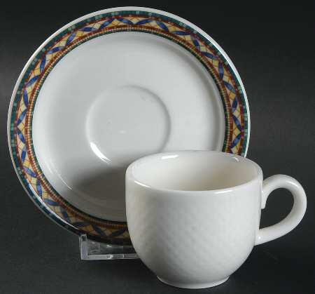 Hotel Pergamon Flat Demitasse Cup & Saucer Set