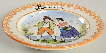 Four Seasons (Leaf Border) Wall Plate