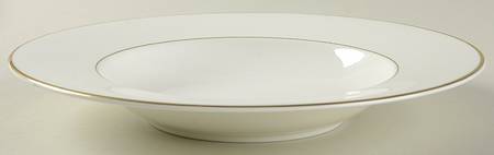 Charleston Gold Large Rim Soup Bowl
