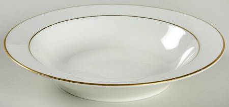 Charleston Gold Rim Soup Bowl