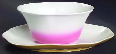 Mira Colored Gravy Boat & Underplate/Relish