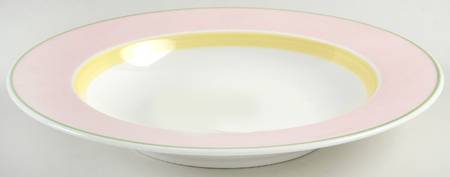 Twist Colour Pink Large Rim Soup Bowl