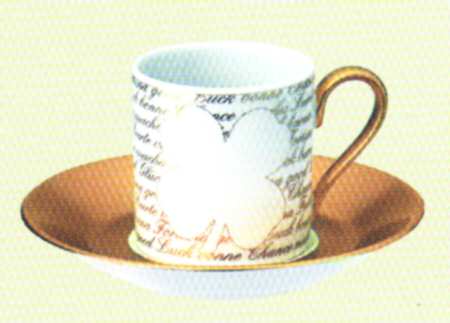 Luck Flat Demitasse Cup & Saucer Set