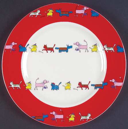 Meow Wowwow Child's Plate