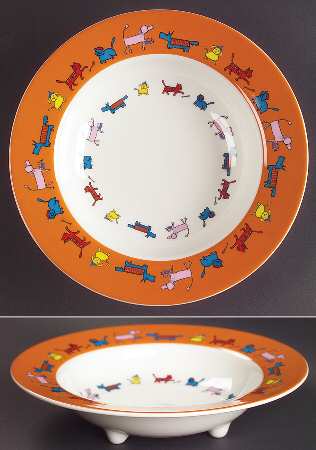 Meow Wowwow Child's Bowl