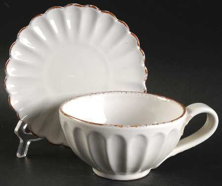 Margherita Flat Cup & Saucer Set
