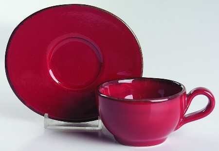 Tramonto Flat Demitasse Cup & Saucer Set