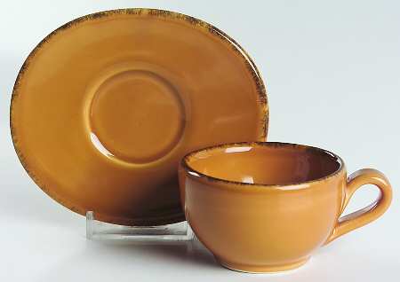 Tramonto Flat Demitasse Cup & Saucer Set
