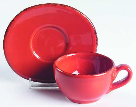 Tramonto Flat Demitasse Cup & Saucer Set