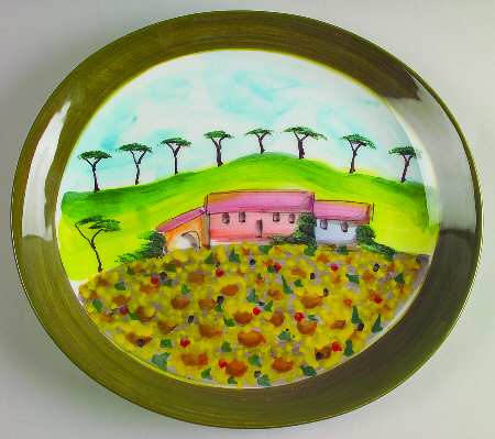 Vendemmia Dinner Plate by Vietri (Italy)