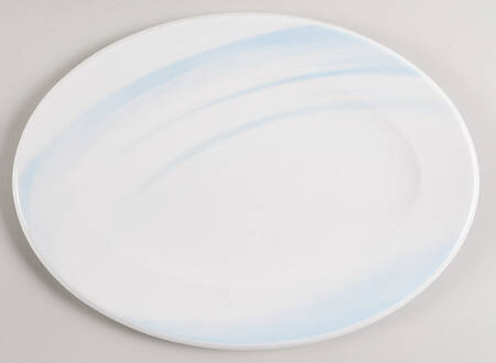 City Life Blue 14" Oval Serving Platter
