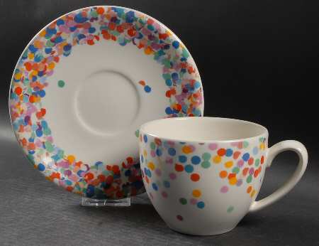 Confetti Jumbo Cup & Saucer Set