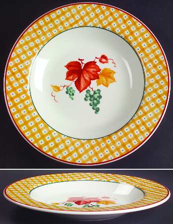 Vines Large Rim Soup Bowl