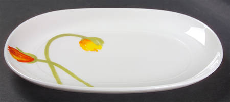 Iceland Poppies Relish/Gravy Underplate