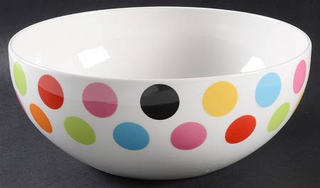 Wonderful World  (Accessory and Serving Pieces) 9" Salad Serving Bowl