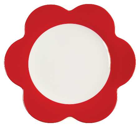 Wonderful World Red Bloom Salad Plate