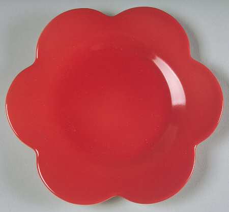 Wonderful World Red Small Bloom Bread & Butter Plate
