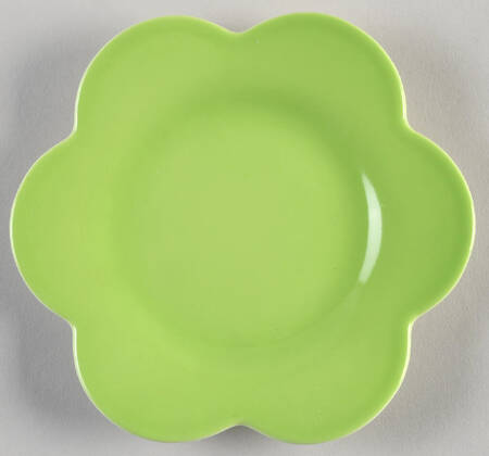 Wonderful World Green Saucer for Flat Demitasse Cup (Bloom Shape)