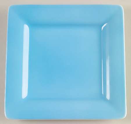 Wonderful World Blue Square Bread & Butter Plate