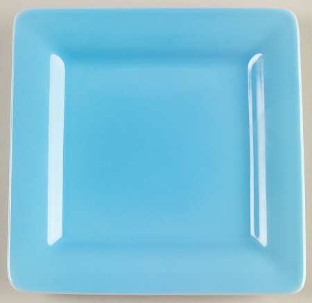 Wonderful World Blue Small Square Bread & Butter Plate