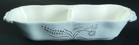 Fiori Delicati Oval Divided Server No Lid