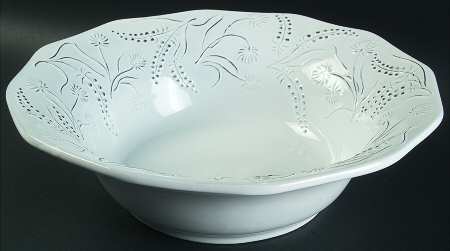 Fiori Delicati 13" Large Salad Serving Bowl