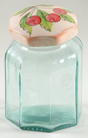 Frutta Large Glassware Storage Jar & Lid