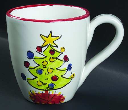 Natale (Green Or Red Trim) Mug