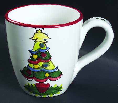 Natale (Green Or Red Trim) Mug