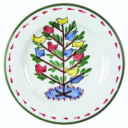 Natale (Green Or Red Trim) Salad Plate