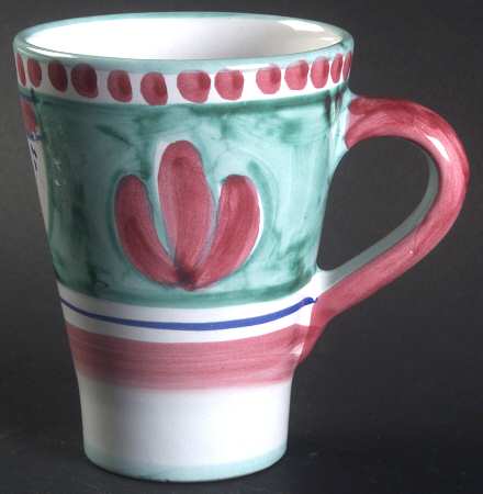 Campagna Chicken (Green Border, Pink Dots) Mug