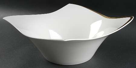 New Wave Premium Gold 11" Large Salad Serving Bowl