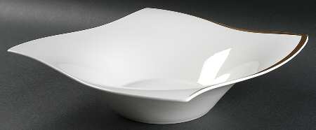 New Wave Premium Gold 11" Large Salad Serving Bowl