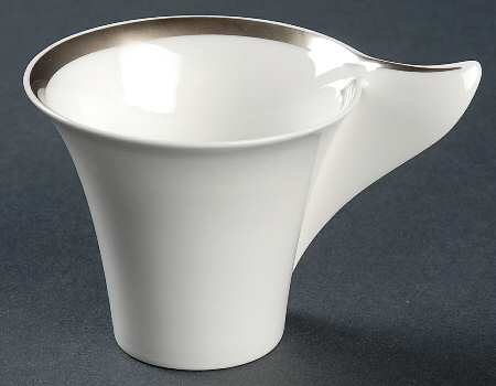 New Wave Premium Platinum Flat Demitasse Cup