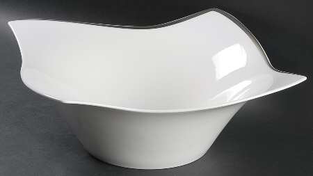 New Wave Premium Platinum 11" Large Salad Serving Bowl