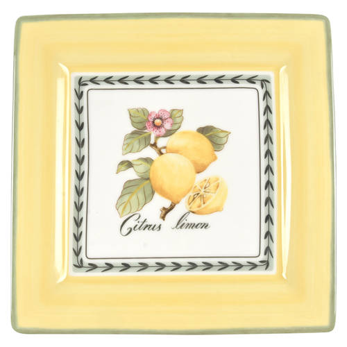 French Garden Fleurence Square Dinner Plate
