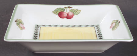 French Garden Fleurence Square Soup Bowl