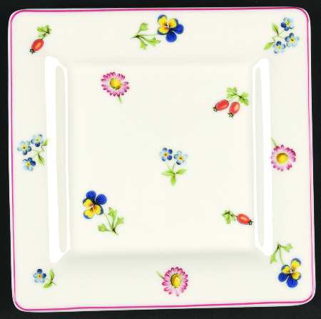 Petite Fleur Square Bread & Butter Plate